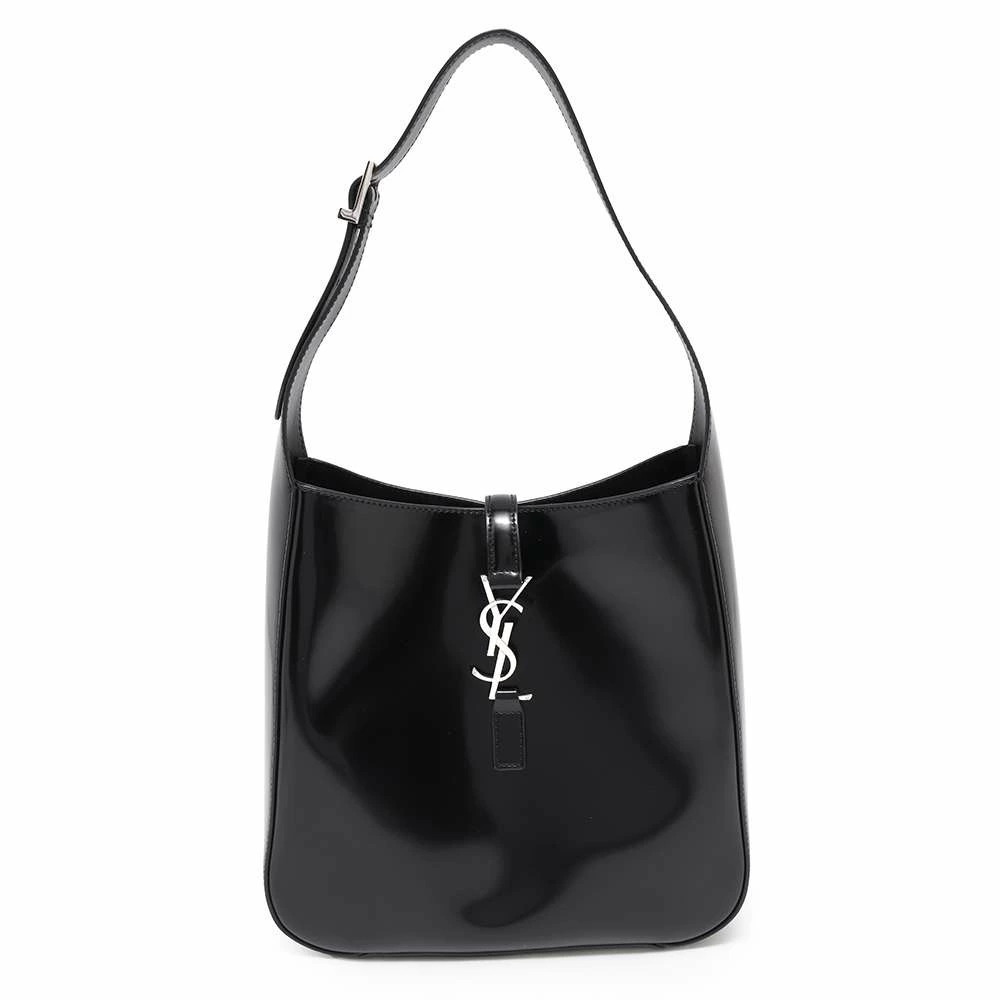 Saint Laurent Paris Shoulder Bag LE Hobo Patent Vernis Leather Black - Picture 1 of 12